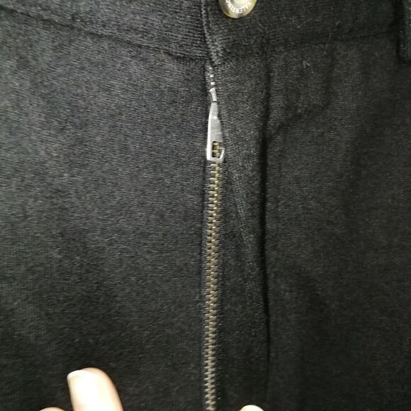 MEN VALENTINO Classic Black Virgin Wool Straigth Leg Trouser Pants Size 38 - Picture 4 of 16